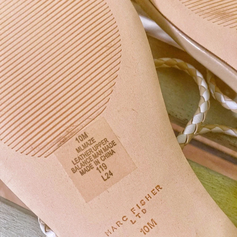 Marc Fisher New Braided Tan Women's Sandals - Picture 5 of 5